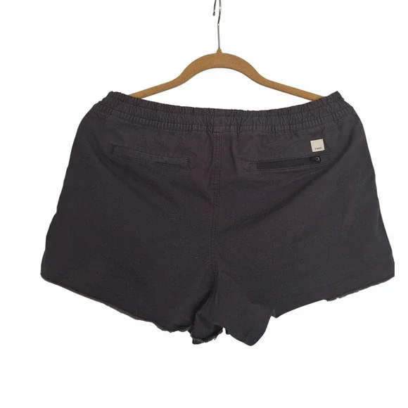 Vuori Shorts Women's Dark Gray Ripstop Drawstring Pockets Elastic Waist M - Picture 2 of 8